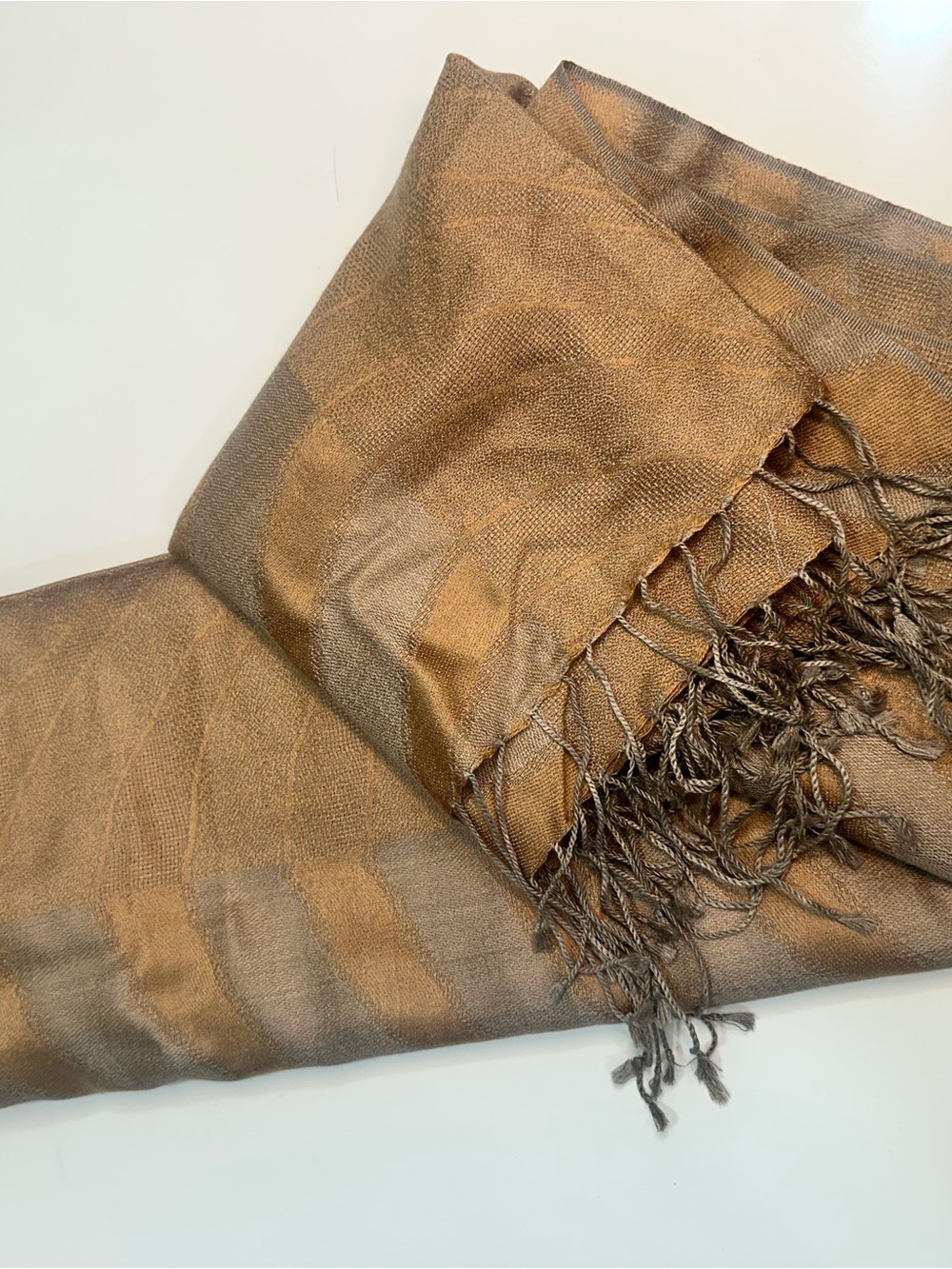 Kashmir Shawl- Gold & Silver